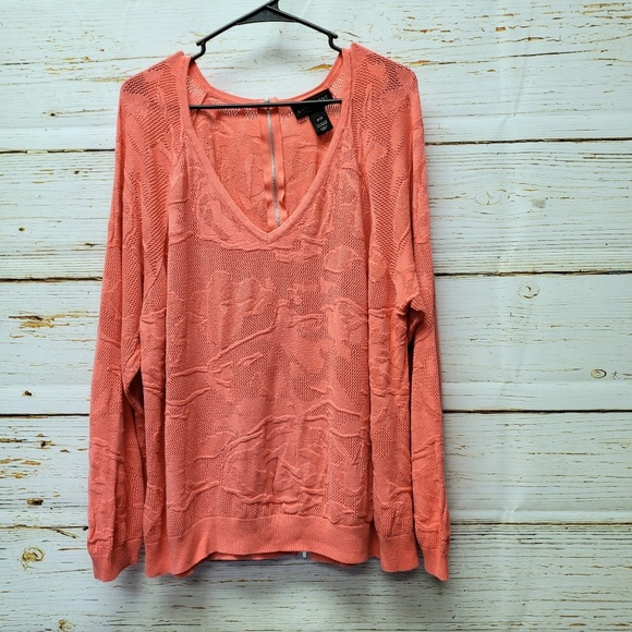 Lane Bryant Sweaters - Lane Bryant Zip Back Sweater